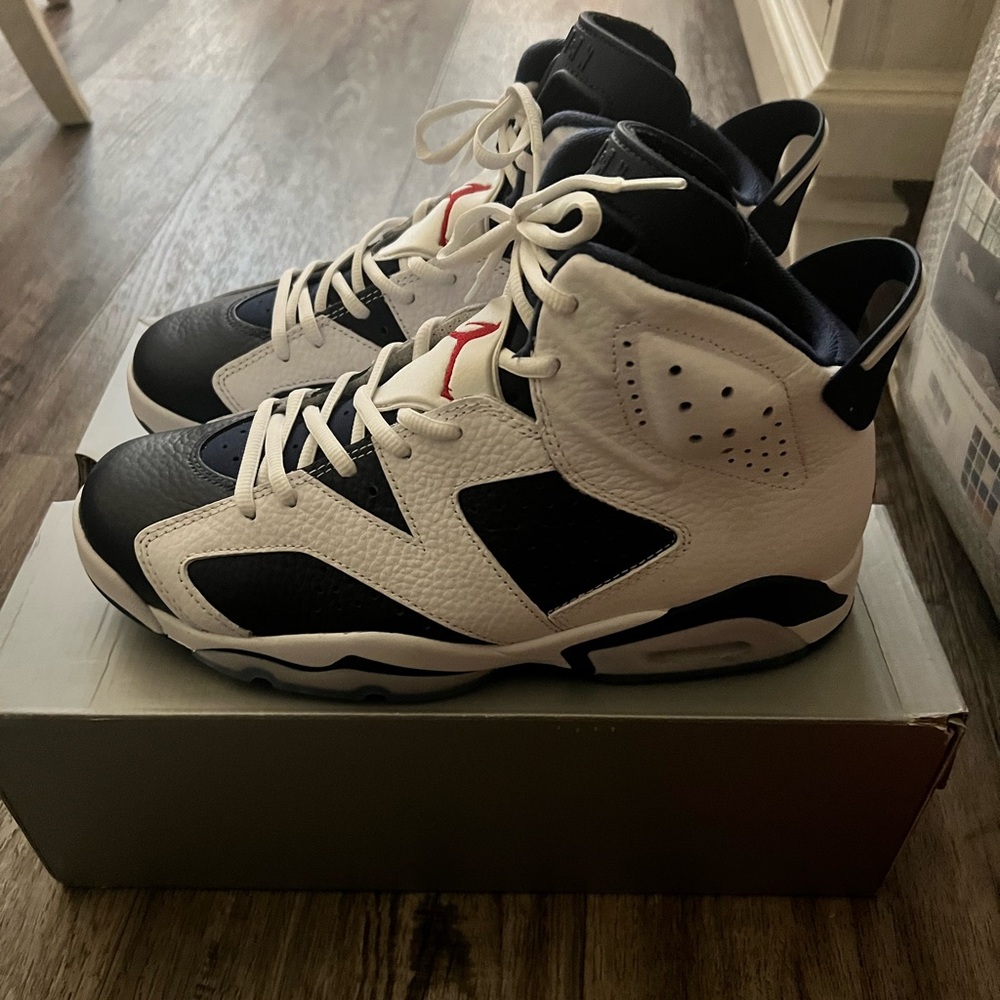 Jordan Athletic Shoes - White, Black, Red